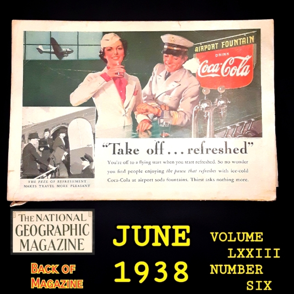 1938 National Geographic Volume LXXIII Number 6 Vintage